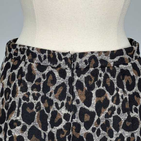 Lovers and Friends Sumatra Skirt Ocelot Animal Print Brown Black Mini size Large - Picture 9 of 13